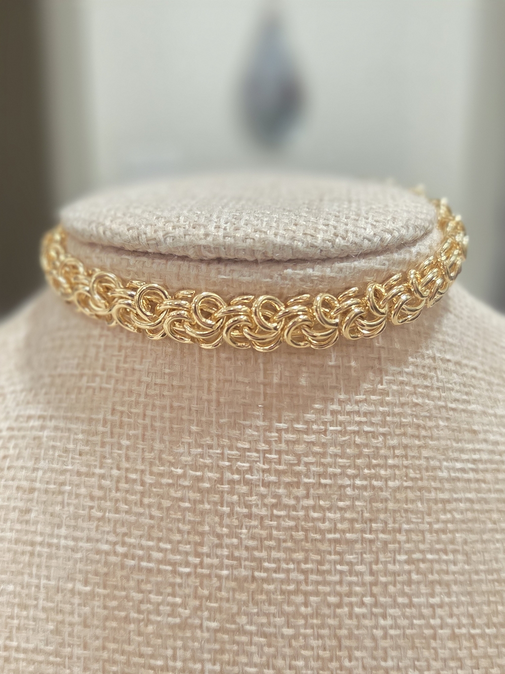 Gold-Tone Interlocking Link "Popcorn" Bracelet - Women Jewelry